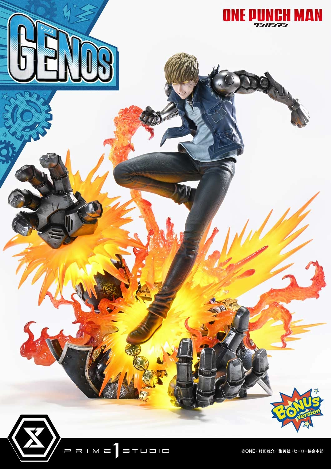 Prime 1 Studio Concept Masterline One-Punch Man Genos Bonus Version Landmark Replica Premium Model