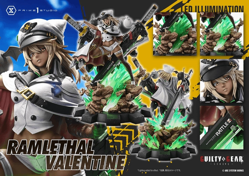 Prime 1 Studio Ultimate Premium Masterline GUILTY GEAR -STRIVE- RAMLETHAL VALENTINE Unicorn Statue Rare Find