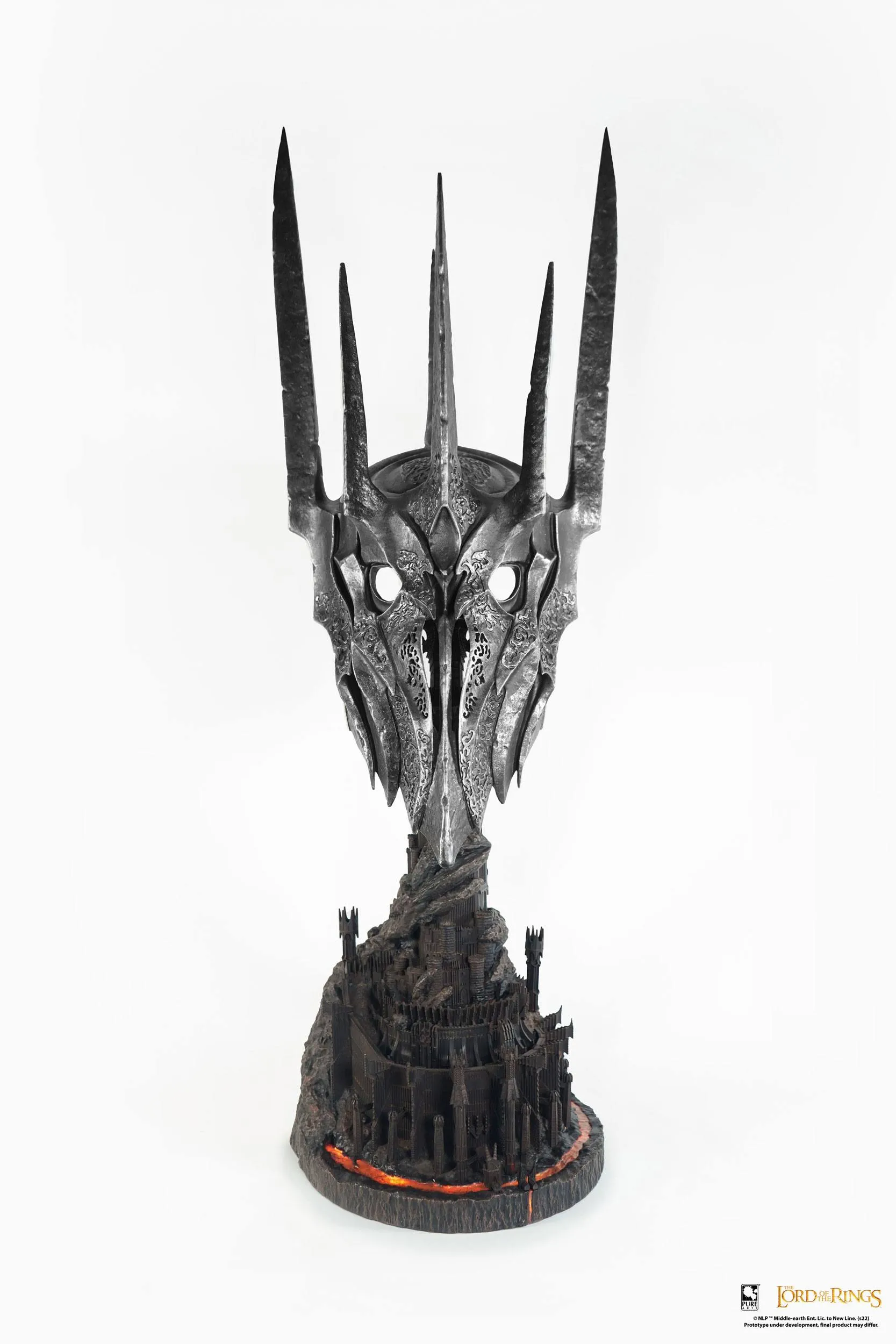 PUREARTS Helm of Sauron - Lord of the Rings - 1/1 Scale Collectible Replica Stone Statue CAD Design