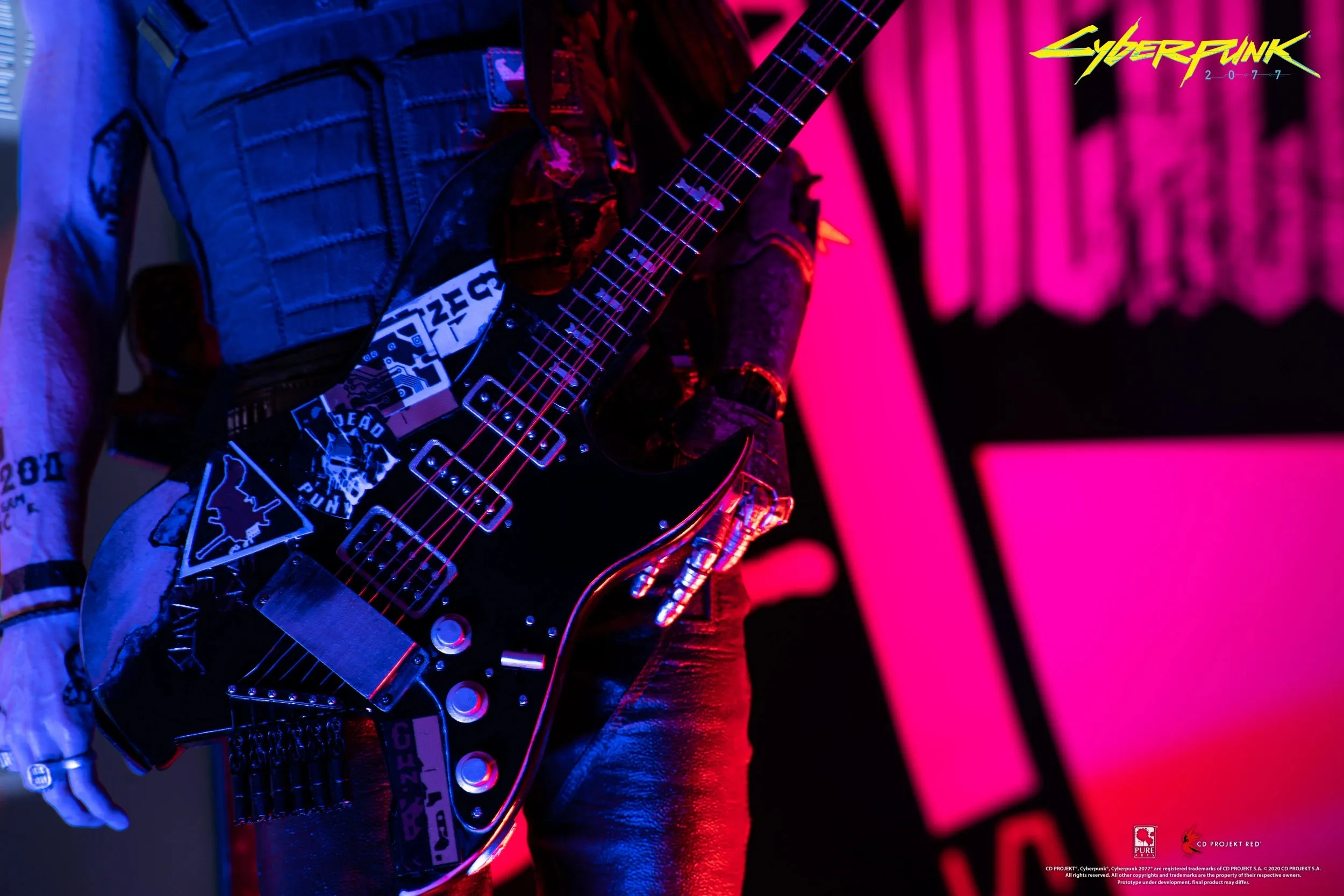 Shelf Display Action figure PUREARTS Johnny Silverhand (Exclusive) - Cyberpunk 2077 - 1/4 Scale Collectible Statue