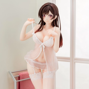Rent-A-Girlfriend: Chizuru Mizuhara See Through Lingerie Figure Angel White Ver. Limited Statue