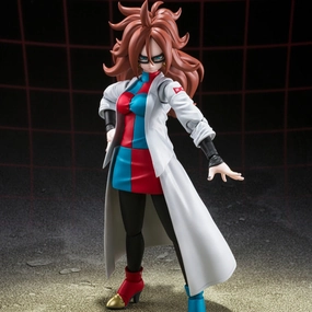 S.H.Figuarts ANDROID 21 (Lab Coat) Epoxy Resin Bookshelf Accent