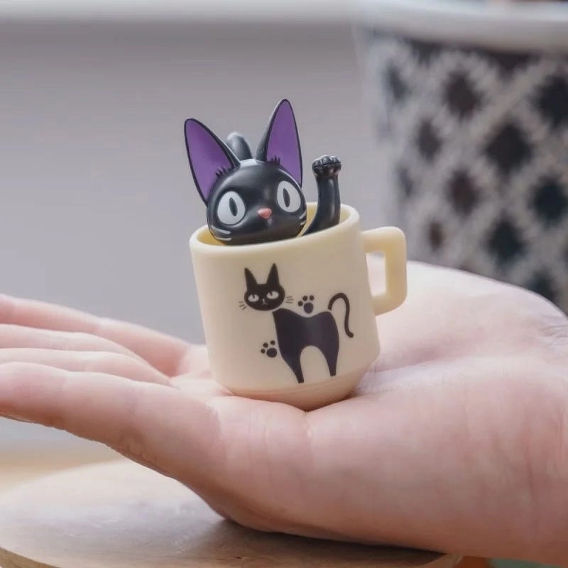 Jiji in Teacup Roly Poly TIlting Figure "Kiki's Delivery Service" (YR-MC05) Living room