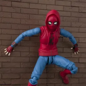 Vinyl Hobby Bandai Tamashii Nations S.H.Figuarts Spider-Man: Homecoming Spider-Man Homemade Suit & Tamashii Option Act Wall