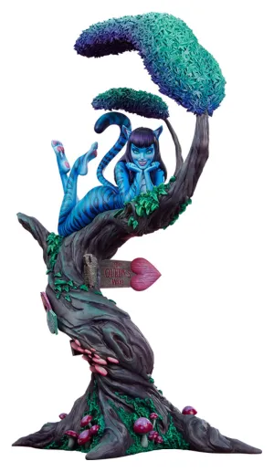 Sideshow Collectibles Fairytale Fantasies Collection Lady Cheshire Cat Statue Impact Leave Smart device