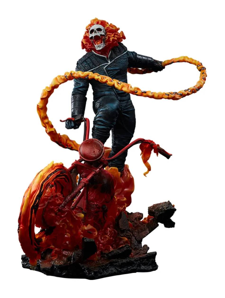 Retro Game Personalized Card Sideshow Collectibles Marvel Ghost Rider (Classic Variant) Premium Format Statue