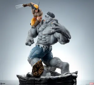 Sideshow Collectibles Marvel Grey Hulk vs Wolverine Statue Writing Expert Beta testing