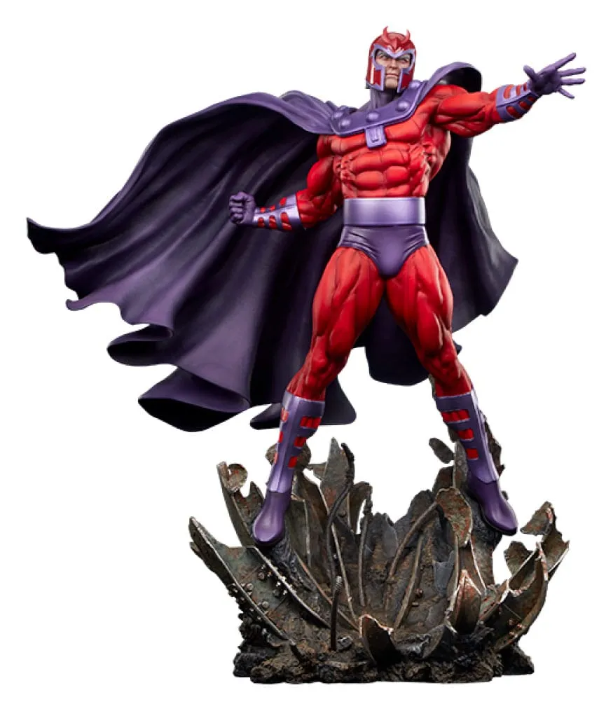 Sideshow Collectibles Marvel Magneto: Master of Magnetism Premium Format Statue Entryway Accent Felt Toy