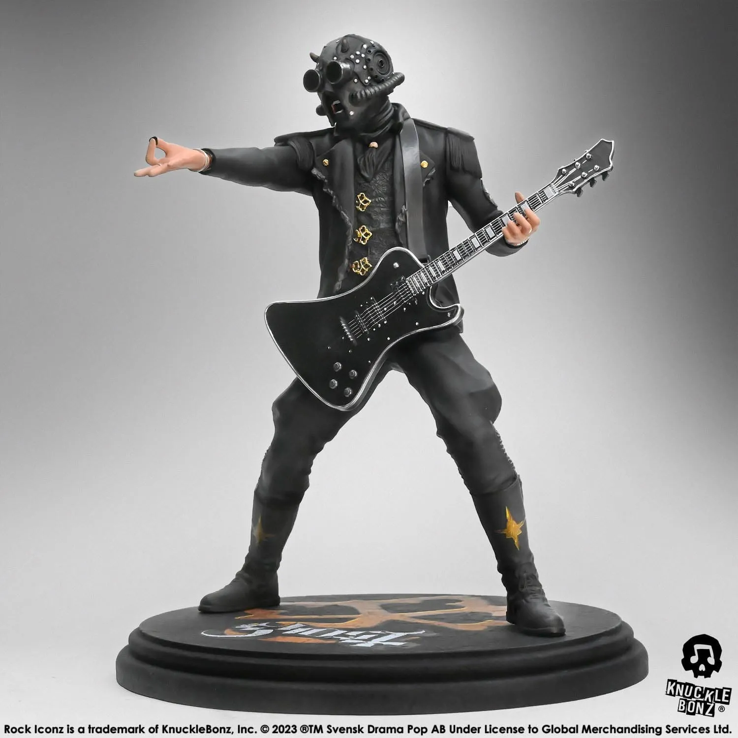 Action Toy Knucklebonz Ghost Rock Iconz Nameless Ghoul II (Black Guitar) Statue