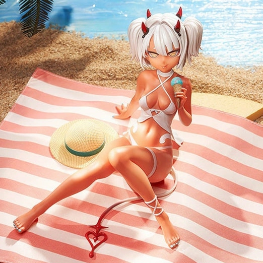 SSR FIGURE Caffeine-chan: Summer Ver. 1/7 Scale Figure Archeological Replica Anime Collection