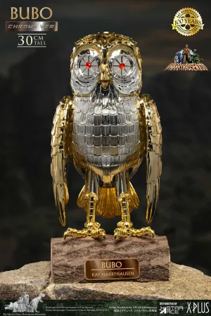 Premium Model Star Ace Toys Ray Harryhausen's Bubo the Mechanical Owl Chrome Version Soft Vinyl Statue