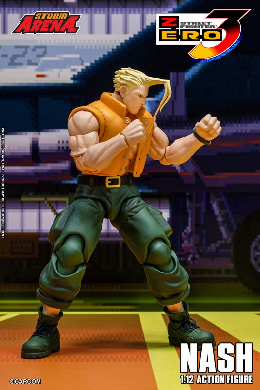 Collectible Decor Storm Arena: Street Fighter Alpha 3 - Nash 1/12 Scale Action Figure