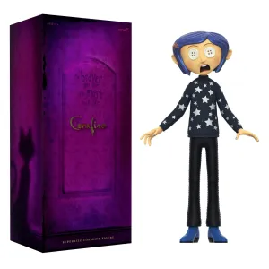 Adventure Character Super7 Coraline Supersize Coraline (Button Eyes) Vinyl Action Figure