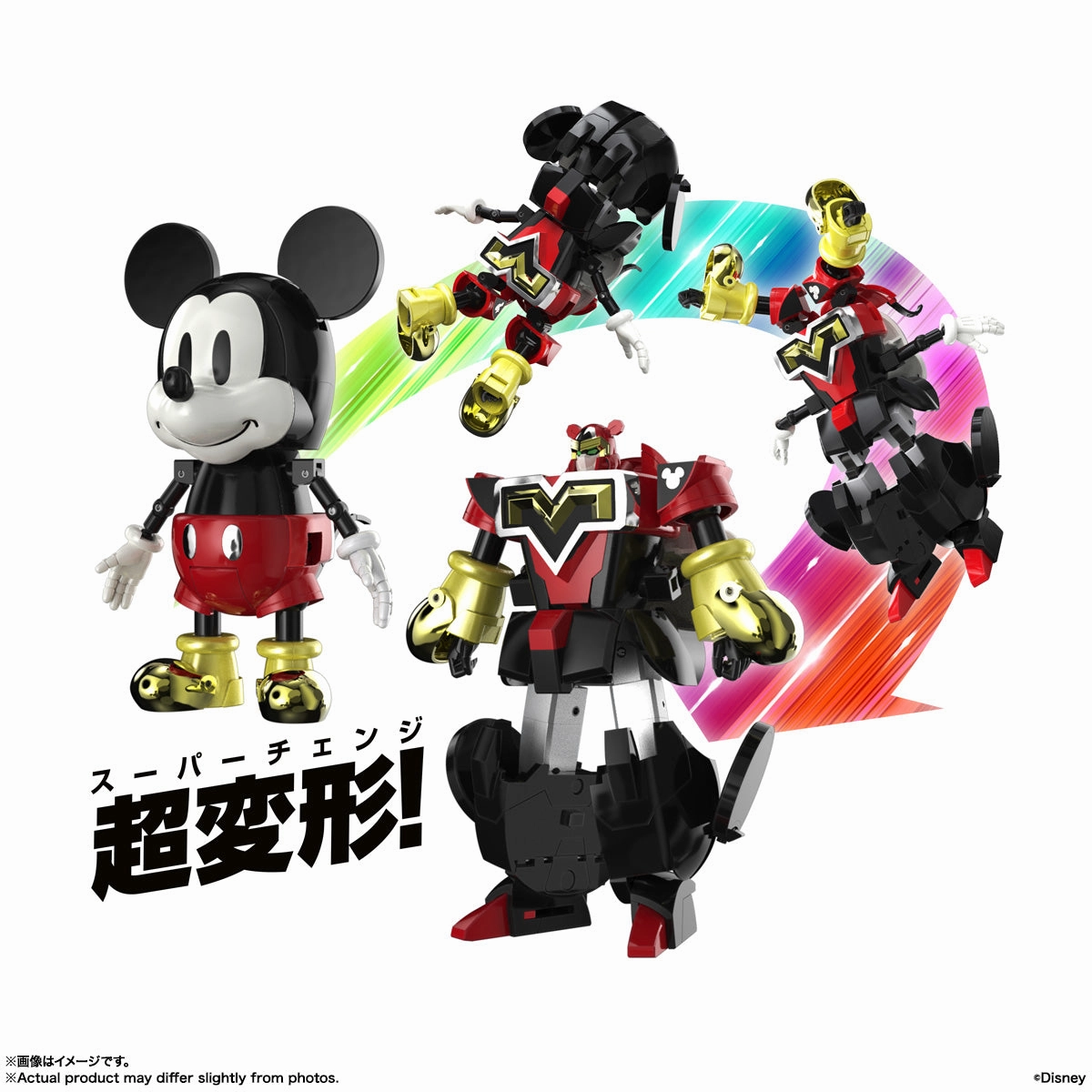 Anime Collection SUPER CHANGE MICKEY MOUSE feat. Kunio Okawara "Disney" CHOGOKIN