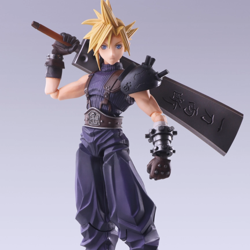 Final Fantasy VII Bring Arts Cloud Strife Hardedge Ver. Sports Figure Anime Character