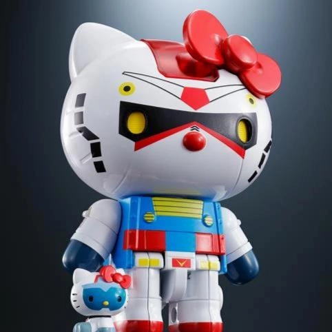 Chogokin RX-78-2 Gundam x Hello Kitty Miniature Model