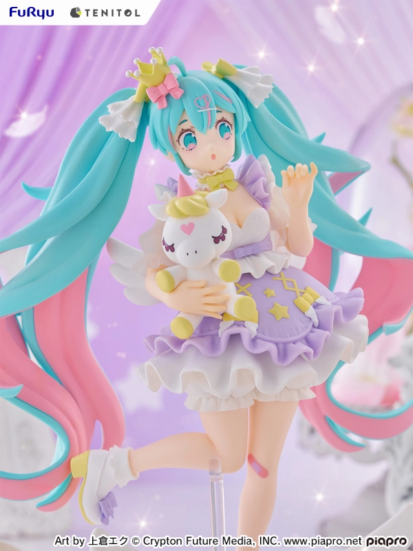 Anime Statue Action Sculpture TENITOL Hatsune Miku Yumekawa Princess Lavender Ver.