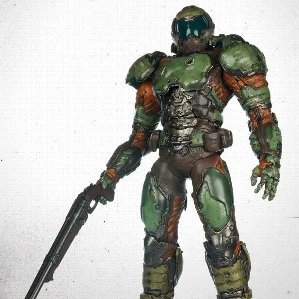 ThreeZero 3A Doom Marine 1/6 Scale Action Figure Art Sculpture Character Figure