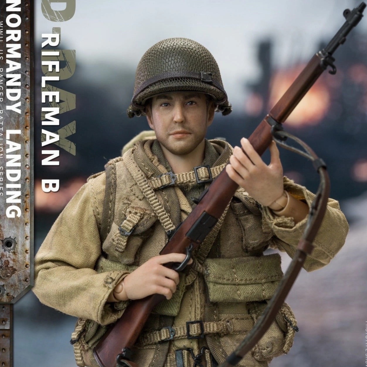 Fantasy Art CRAZY FIGURE [LW017] 1:12 WWII U.S. Rangers On D-Day Rifleman B