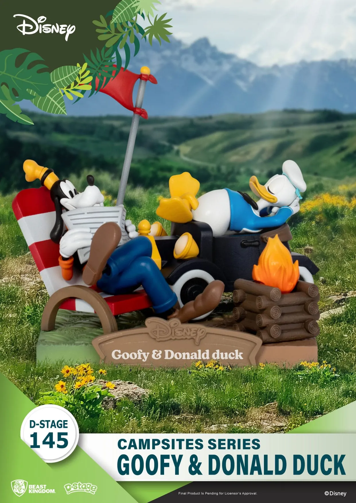 Beast Kingdom Disney Campsite Series Goofy & Donald Duck D-Stage PVC Diorama Statue Limited Statue