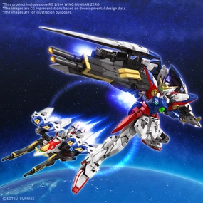 Premium Showcase BANDAI HOBBY RG 1/144 WING GUNDAM ZERO