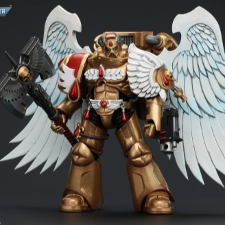 Whole Series WARHAMMER Blood Angels Sanguinary Guard with Encarmine Axe